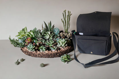 Sac à main tissu Wax - 25x20x7cm-Pièce unique